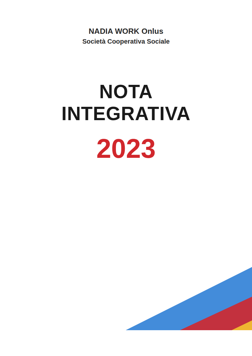 Nota Integrativa 2023 - copertina, clicca per aprire il PDF
